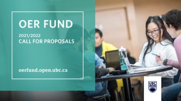 Decorative Image with the words OER Fund 2021/22 Call for Proposals
