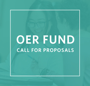 OER Fund Call For Proposals Graphic (Decorative)